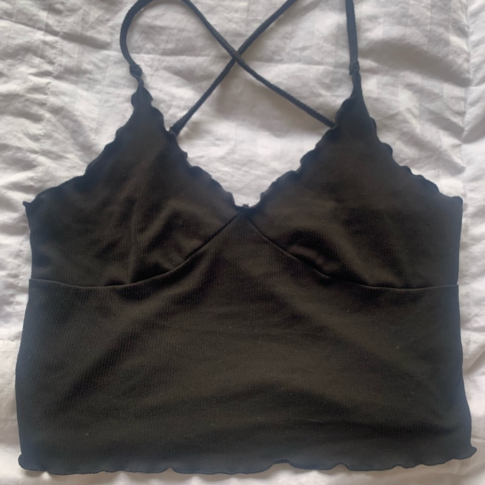 Black tank top